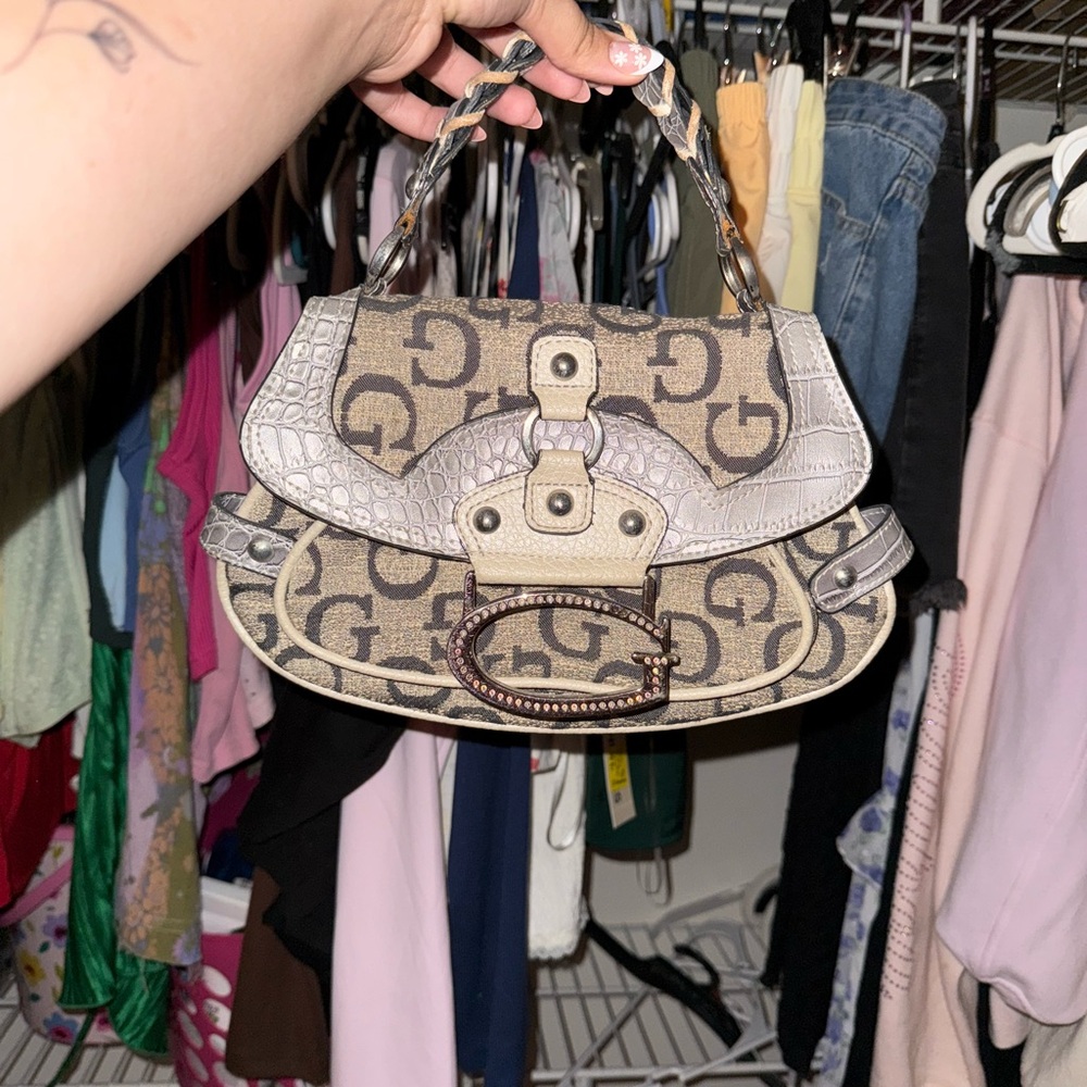 Y2K guess Beige and Brown Handbag